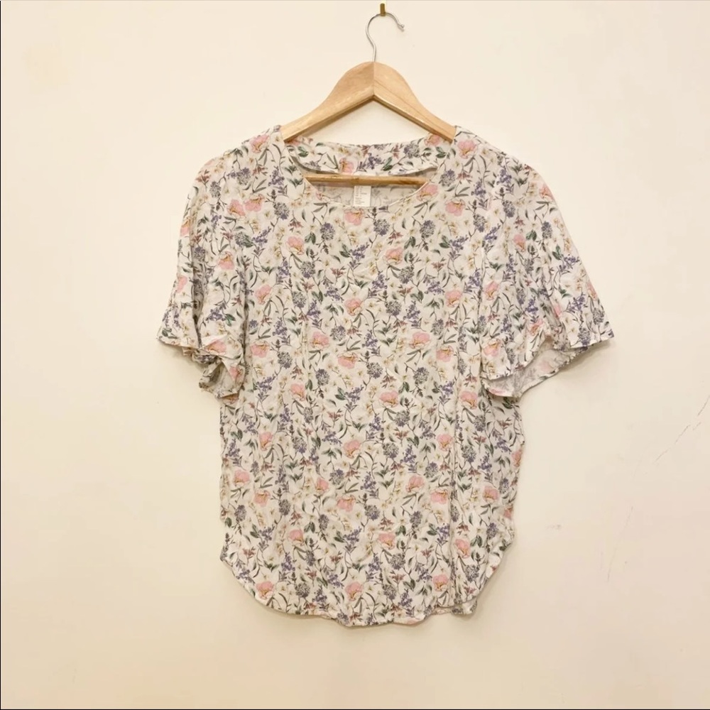 H&M floral lightweight Blouse size 6